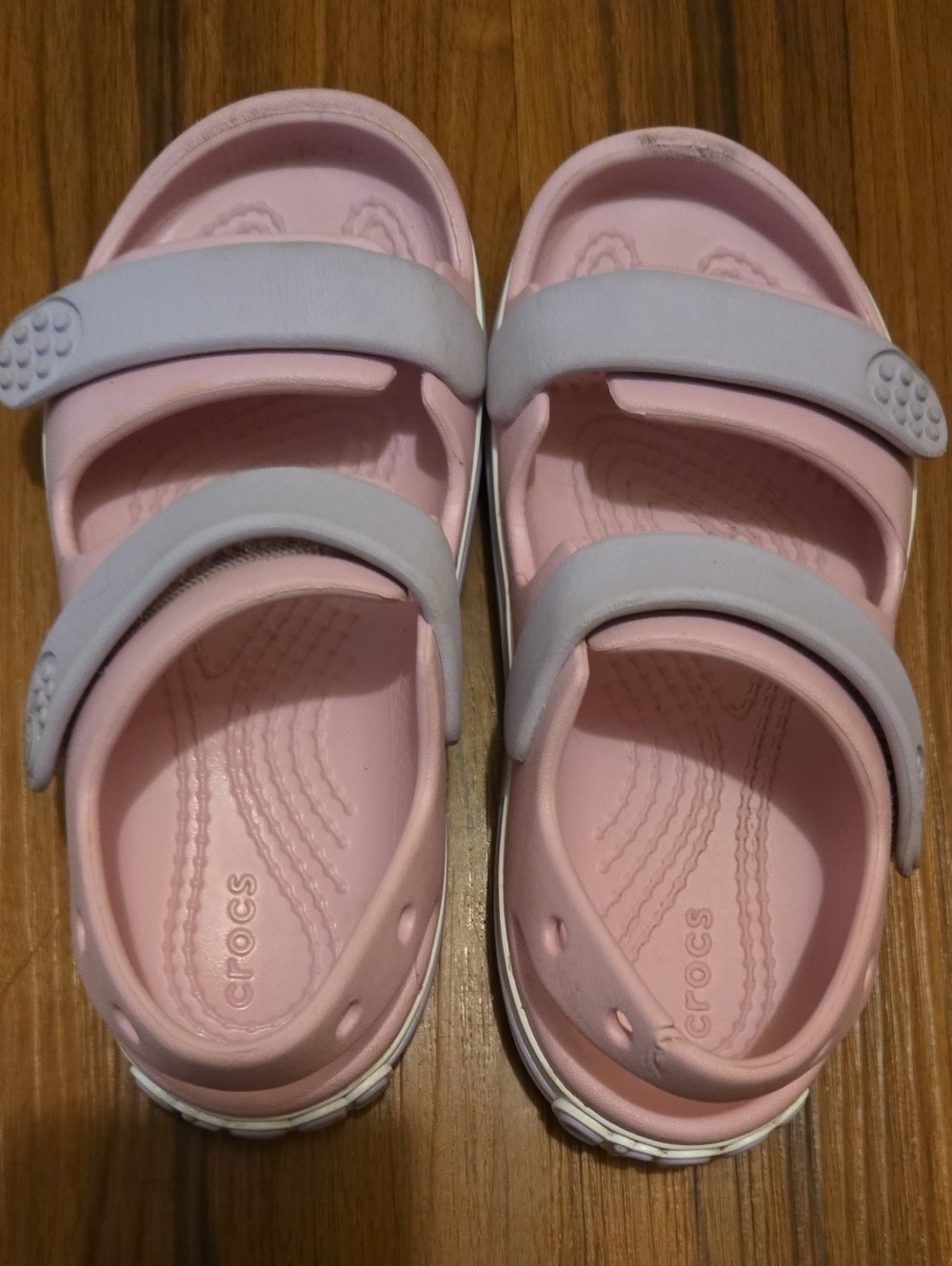 Crocs Kids' Pink Two-Strap Sandals Size 11